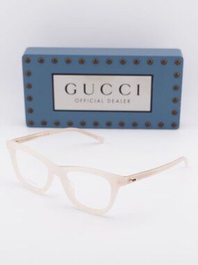 Gucci GG1945O 003 Cat Eye Eyeglasses - Shiny Pink 50mm